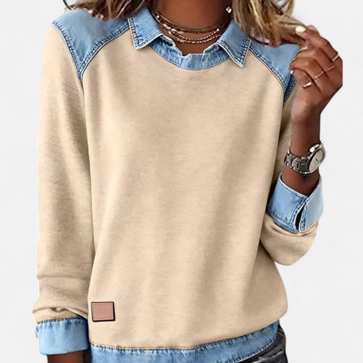 Women's Long Sleeve Tops with a Clean, Minimal Line | Lightweight Breathable Everyday Layer | Size S-3XL, 6 Colors