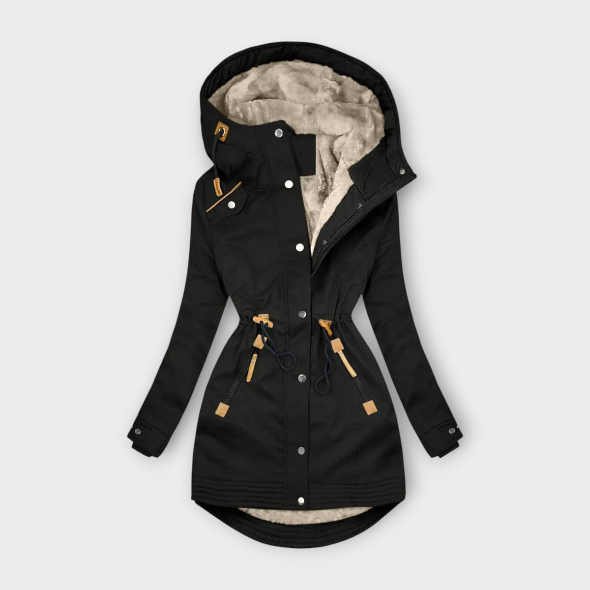 Women's Insulated Winter Coat with Water-Repellent Finish | Regular Fit, Minimal Design, Machine Washable | Size XS-2XL