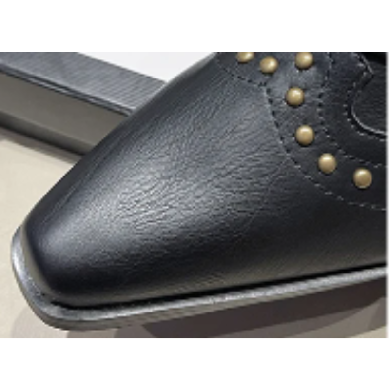 Women's Studded Western Boots with Metal Rivets | Medium Heel Cowgirl Style for Fall Nights | Size 5.5-9.5, 3 Colors