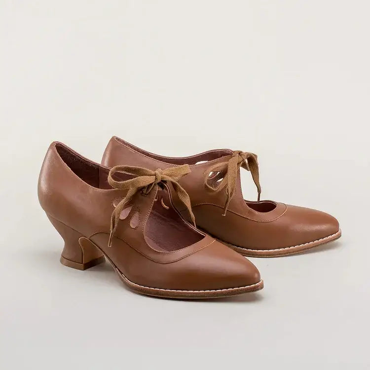 Women's Vintage Style Pumps with Ankle Strap | Mid Heel Shoes with a Cushioned Footbed | Size 5.5-9.5, 5 Colors
