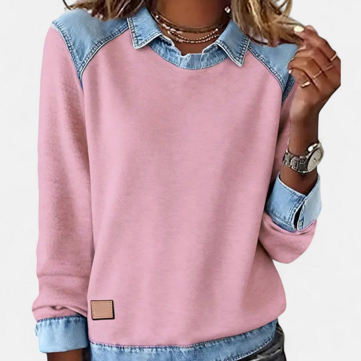 Women's Long Sleeve Tops with a Clean, Minimal Line | Lightweight Breathable Everyday Layer | Size S-3XL, 6 Colors