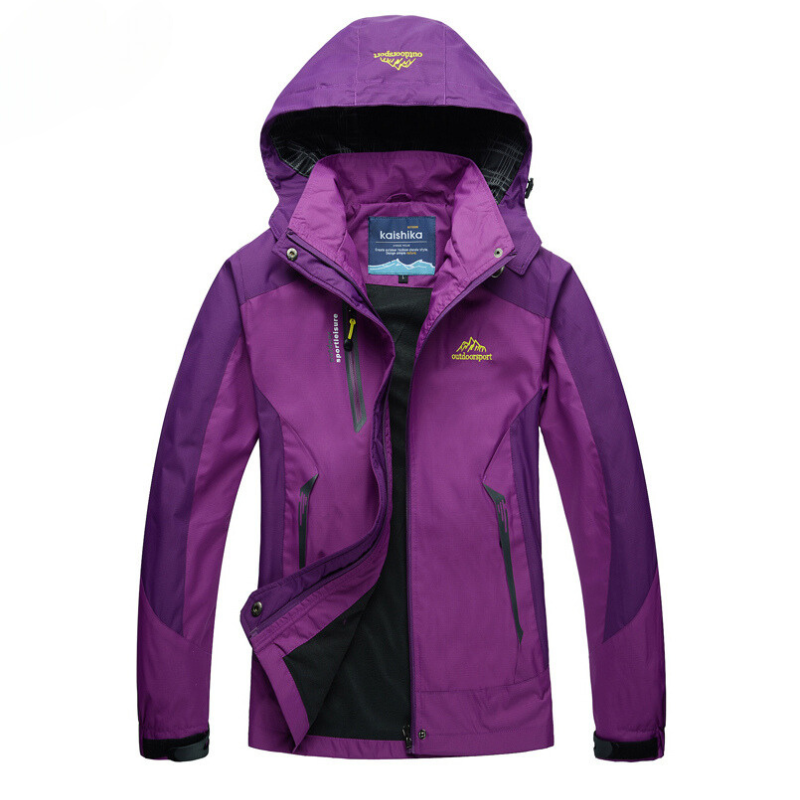 Women's Waterproof Rain Jacket | For Winter | Size M-3XL | Light Red, Green, Violet, Red