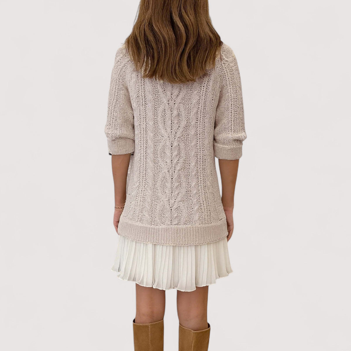Women's Knit Sweater Dress for Day and Evening | Soft Stretch Fabric with a Comfortable Fit | Size S-3XL, 5 Colors