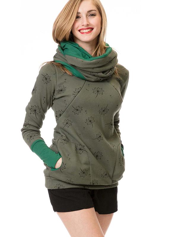 Women's Hoodie | Size S-XL | Grey, Yellow, Burgundy, Grey Polka Dot, Grey Floral Print, Dark Grey and 2 more