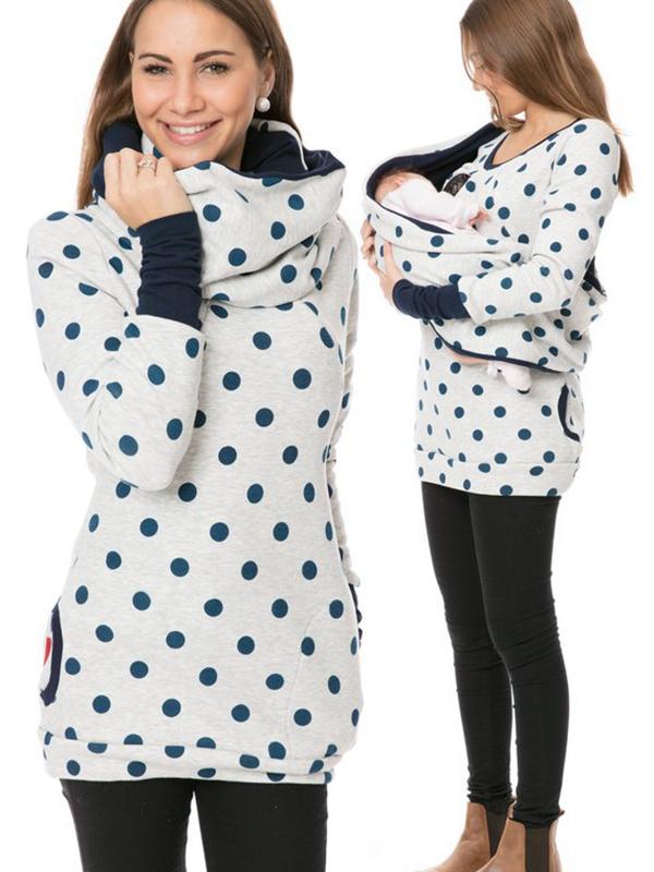 Women's Hoodie | Size S-XL | Grey, Yellow, Burgundy, Grey Polka Dot, Grey Floral Print, Dark Grey and 2 more