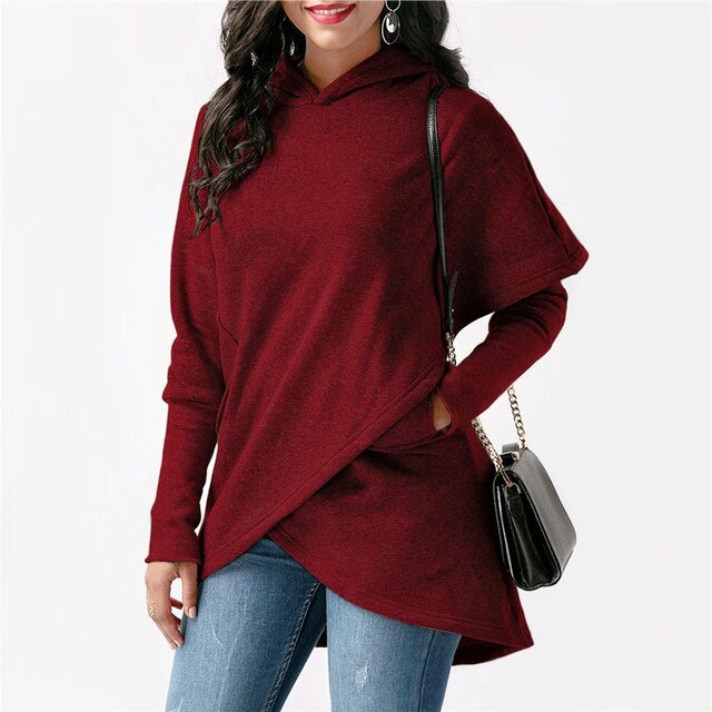 Women's Pullover Hoodie in Soft Warm Fabric | Cozy Hooded Sweatshirt for Cool Days and Everyday Wear | Size S-3XL