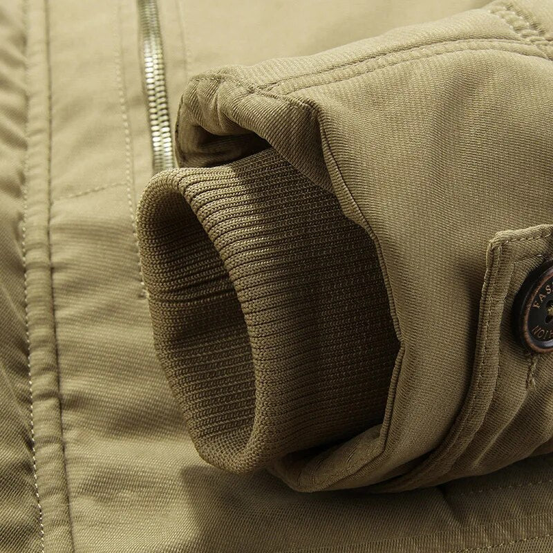 Men's Men's Jacket with Hood and Lining | Ribbed Cuffs, Zip Closure, Thermal Lining | For Winter | Size M-5XL