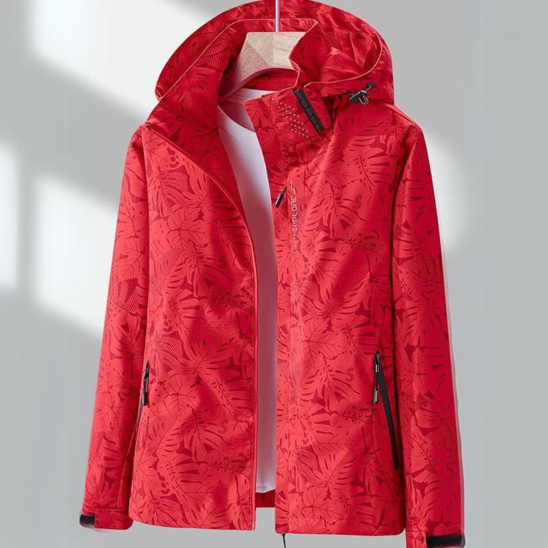 Women's Waterproof Rain Jacket with Zip Closure and Embroidery | Water Repellent | For Winter | Size M-4XL