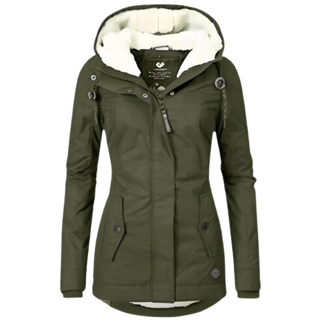 Womens Parka with Water Repellent and Hood | Thermal Lining | For Winter | Size S-3XL