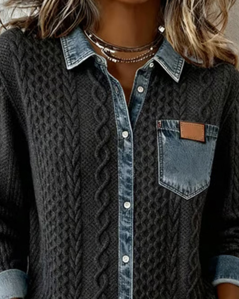 Women's Long Sleeve Shirt | Relaxed Everyday Top for Layering | Sizes S to 3XL | 4 Colors Including Khaki and Pink