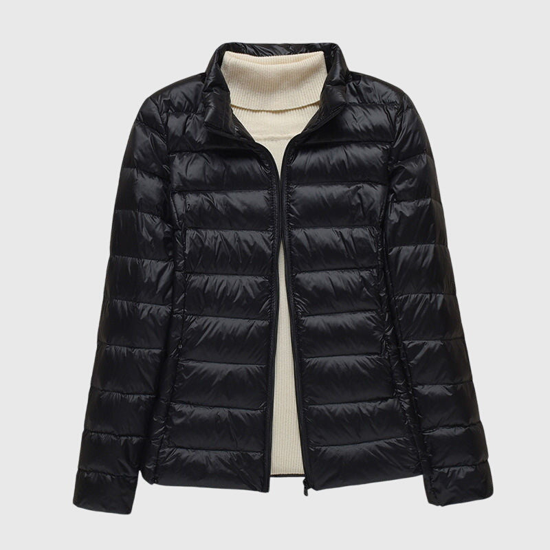 Women's Lightweight Quilted Puffer Jacket, Windproof and Waterproof | Warm Outerwear for Fall and Winter | Size S-3XL