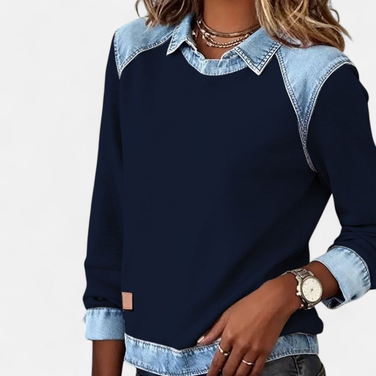 Women's Long Sleeve Tops with a Clean, Minimal Line | Lightweight Breathable Everyday Layer | Size S-3XL, 6 Colors