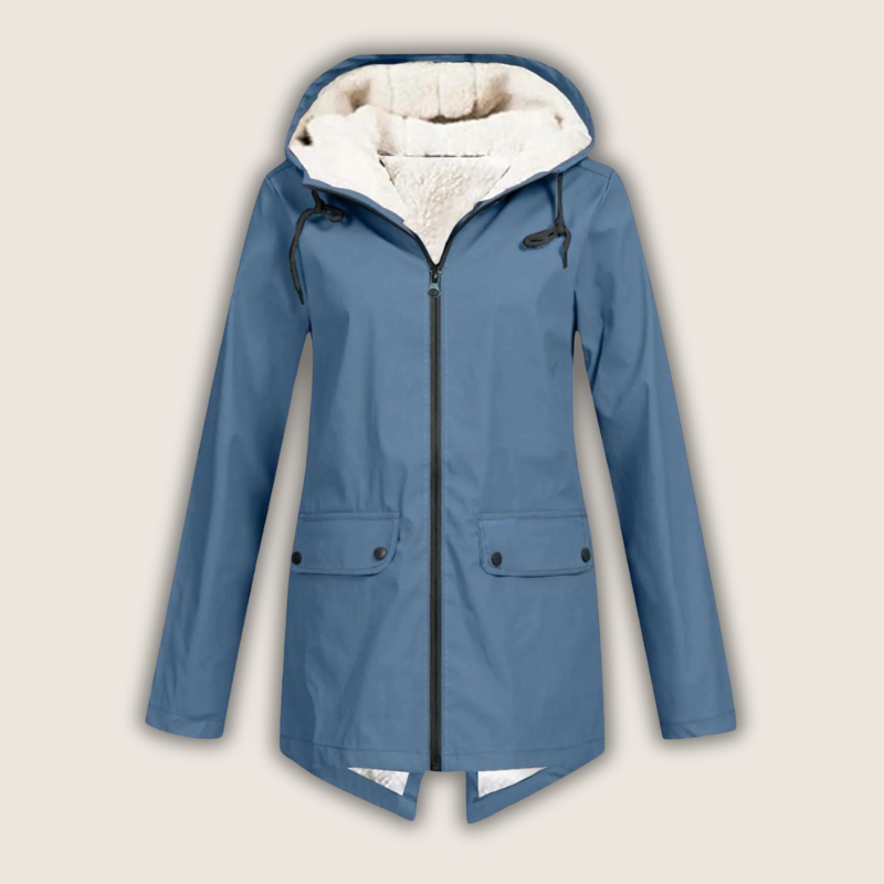 Women's Windproof and Waterproof Rain Jacket | Adjustable Hood, Secure Zip Pockets, Breathable Shell | 8 Colors