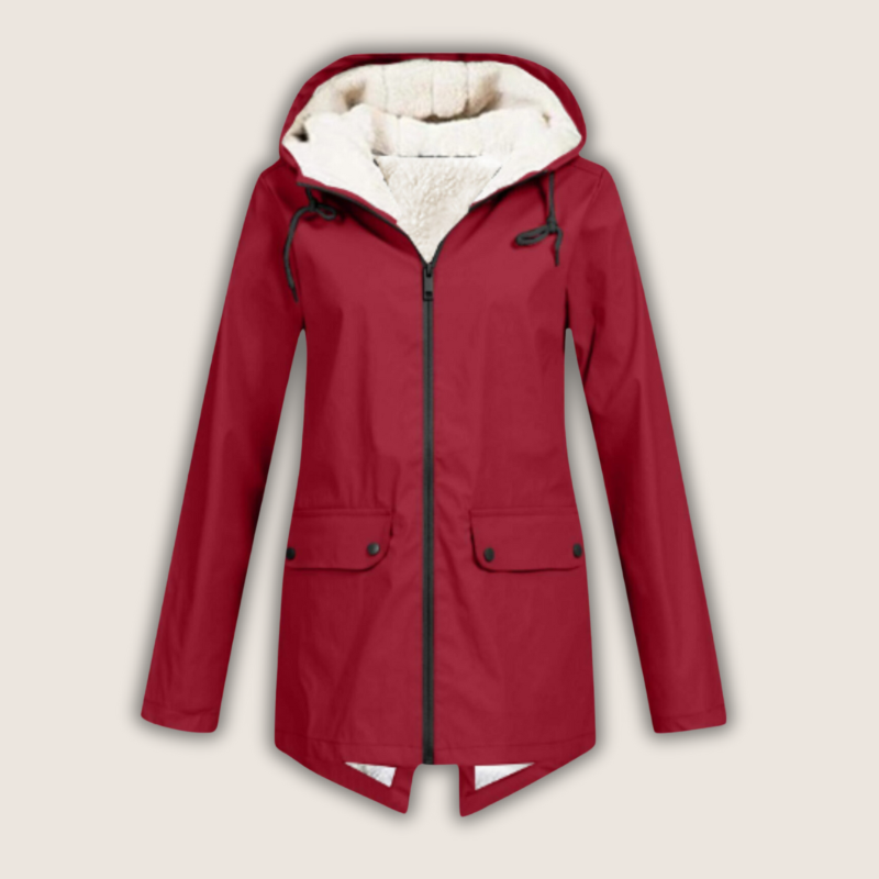 Women's Windproof and Waterproof Rain Jacket | Adjustable Hood, Secure Zip Pockets, Breathable Shell | 8 Colors
