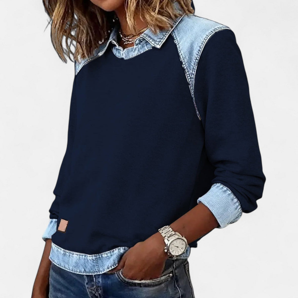 Women's Long Sleeve Tops with a Clean, Minimal Line | Lightweight Breathable Everyday Layer | Size S-3XL, 6 Colors