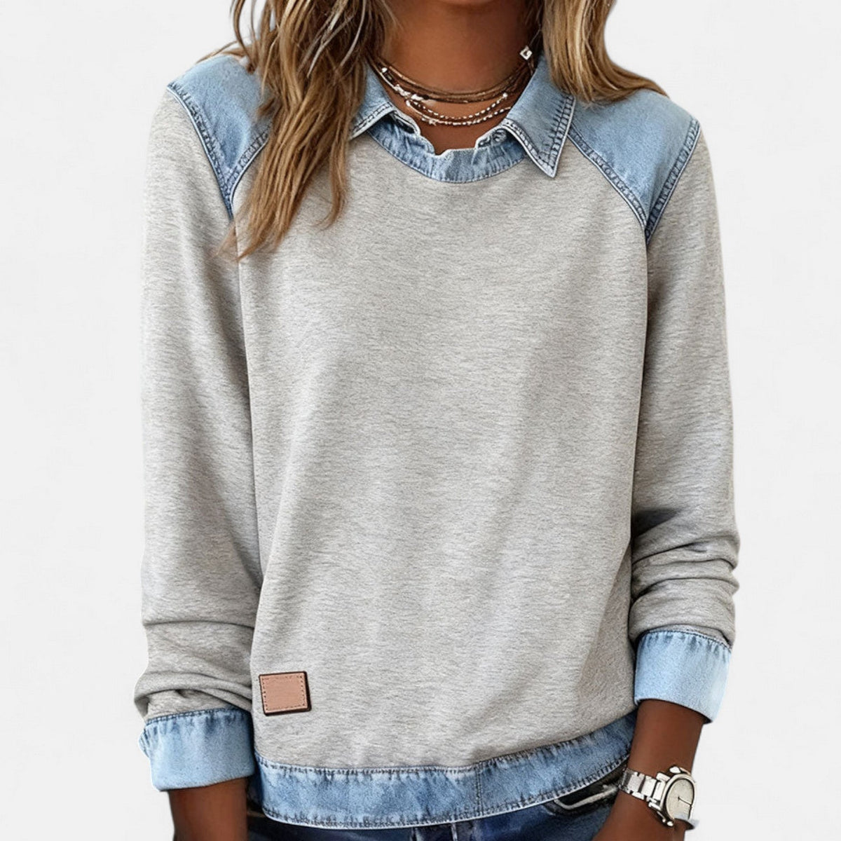Women's Long Sleeve Tops with a Clean, Minimal Line | Lightweight Breathable Everyday Layer | Size S-3XL, 6 Colors