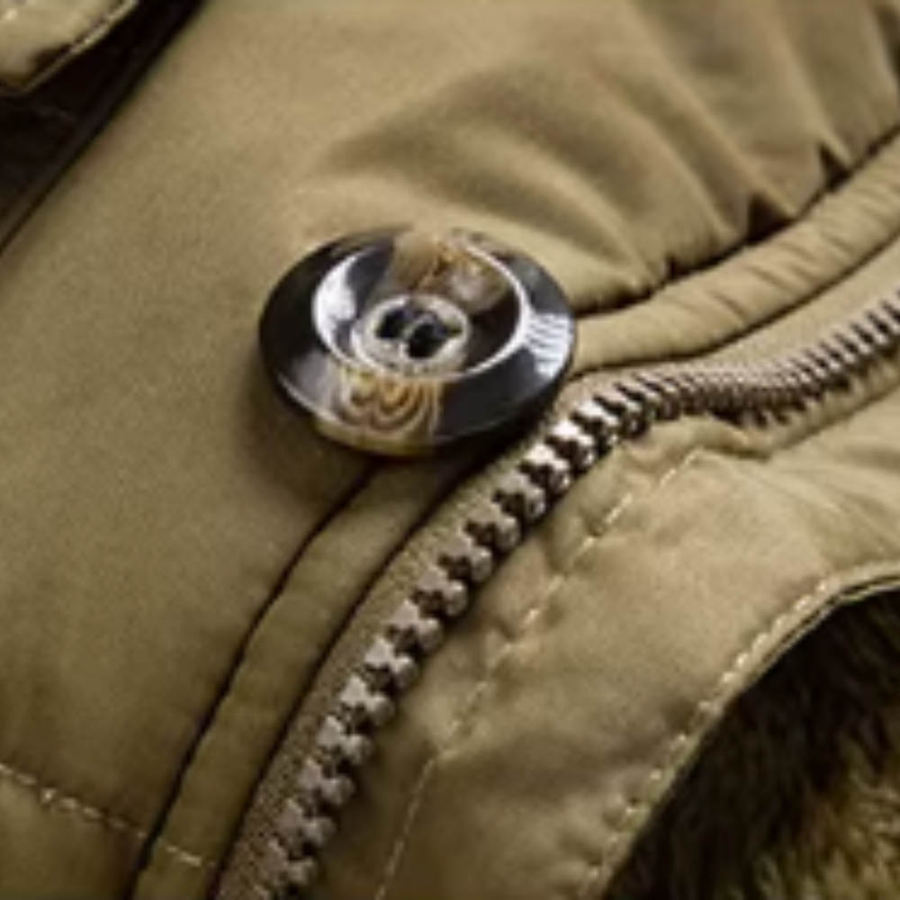 Men's Mens Parka with Breathable Fabric | For Winter | Size S-5XL | Black, Brown, Khaki