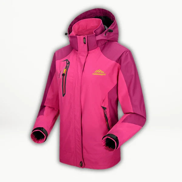 Women's Waterproof Rain Jacket | For Winter | Size M-3XL | Light Red, Green, Violet, Red