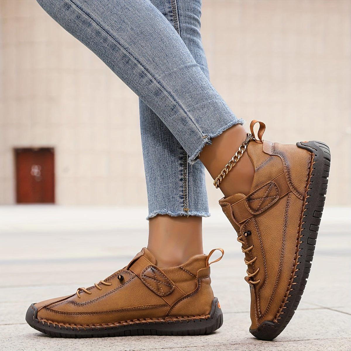 Women's Adjustable Strap Sneakers | Easy On and Off, Cushioned Sole with a Breathable Upper | Size 6-10.5, 7 Colors