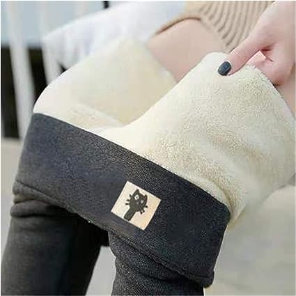 Women's Trousers with Lining and High Waist | For Winter | Size S-5XL | Black, Grey