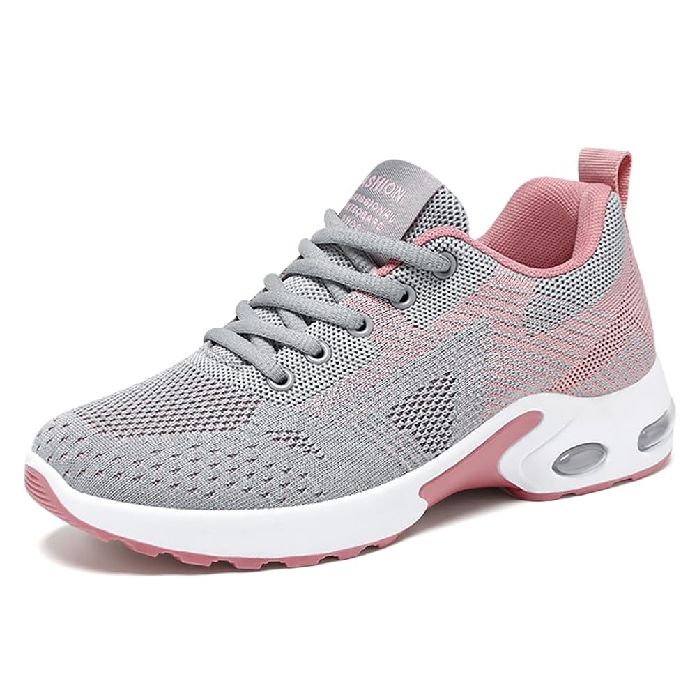 Women's Memory Foam Sneakers | Breathable Upper and Cushioned Sole for Long Days on Your Feet | Size 5-10.5, 7 Colors