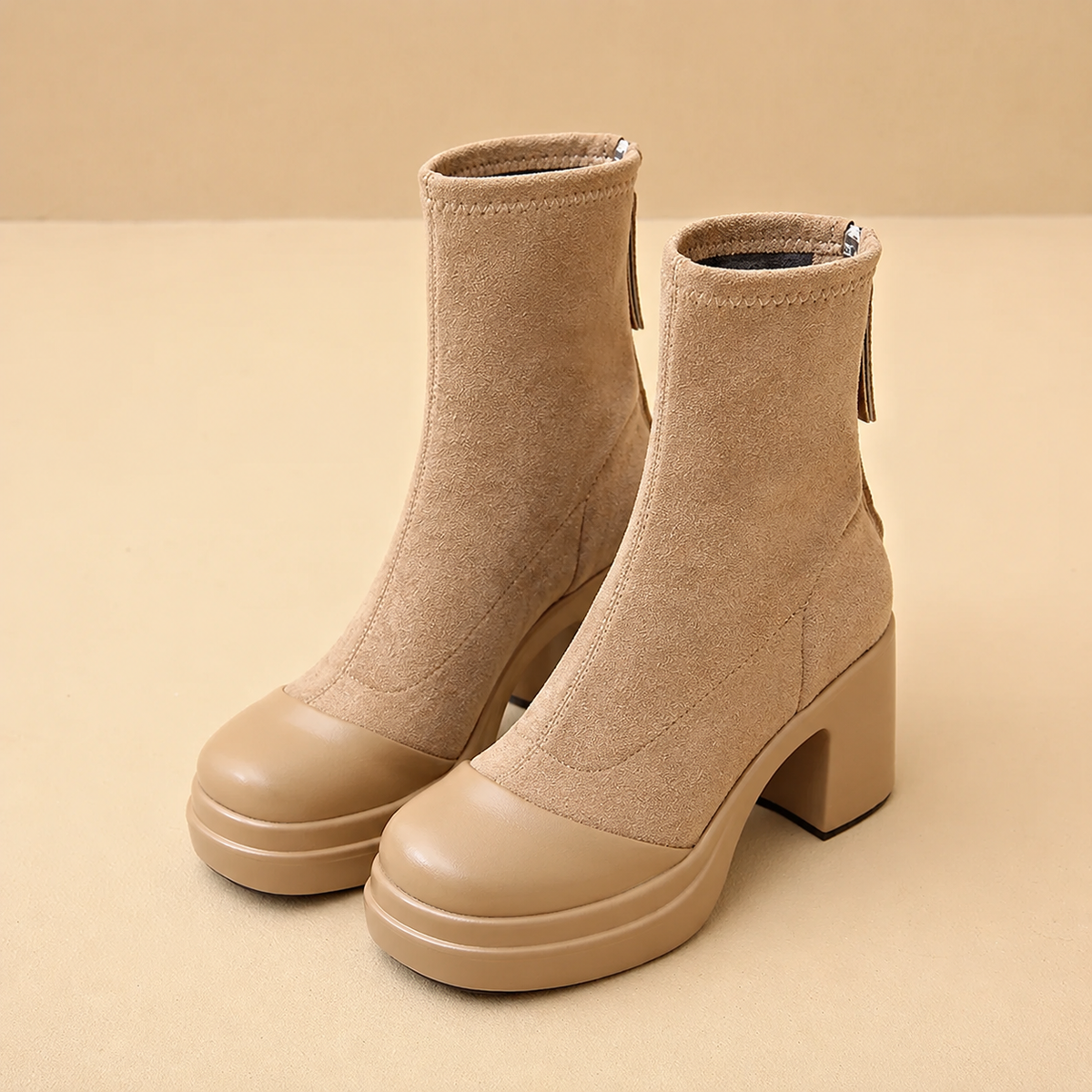 Women's Ankle Boots with a Supportive Sole | Slim Tapered Line and Soft Upper for Cold Days | Size 5-10.5, 3 Colors