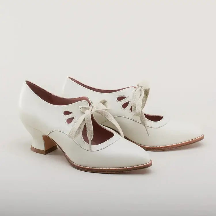 Women's Vintage Style Pumps with Ankle Strap | Mid Heel Shoes with a Cushioned Footbed | Size 5.5-9.5, 5 Colors