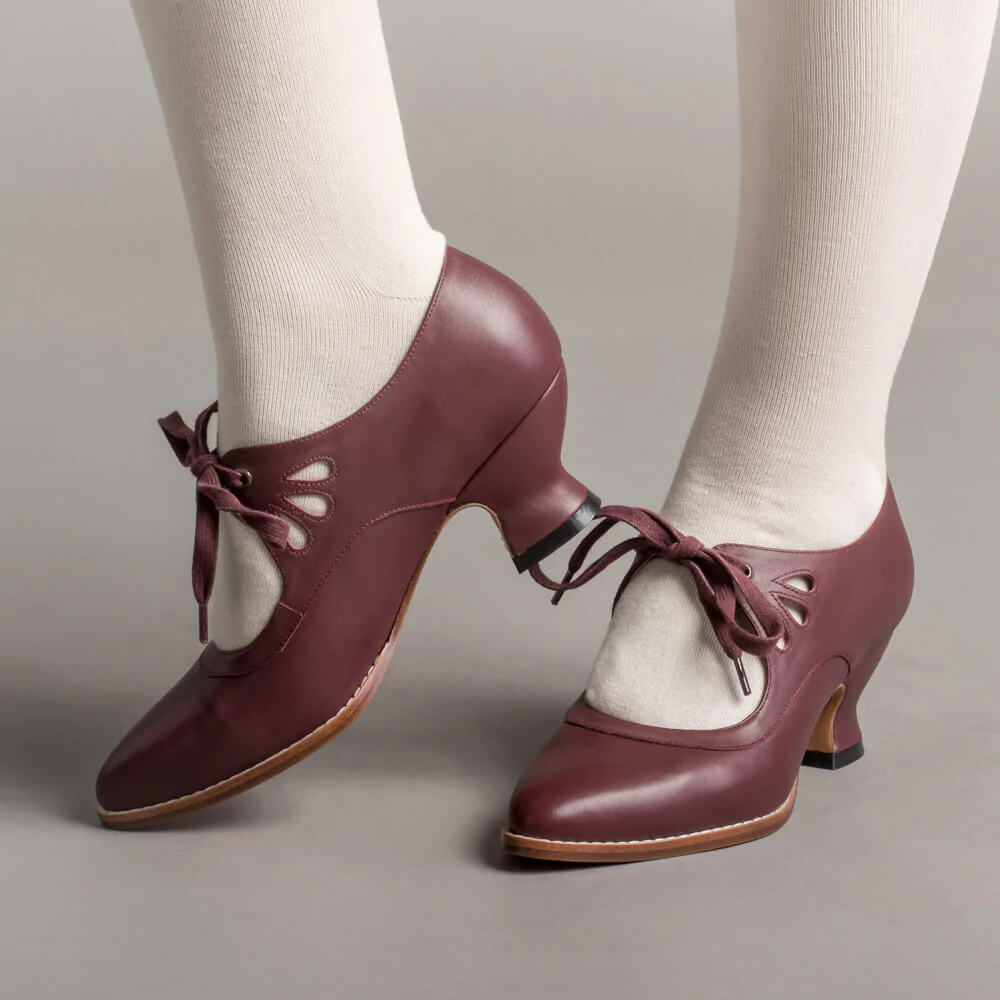 Women's Vintage Style Pumps with Ankle Strap | Mid Heel Shoes with a Cushioned Footbed | Size 5.5-9.5, 5 Colors