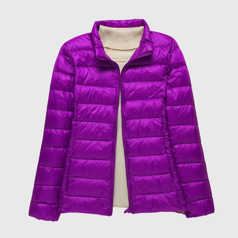 Women's Lightweight Quilted Puffer Jacket, Windproof and Waterproof | Warm Outerwear for Fall and Winter | Size S-3XL