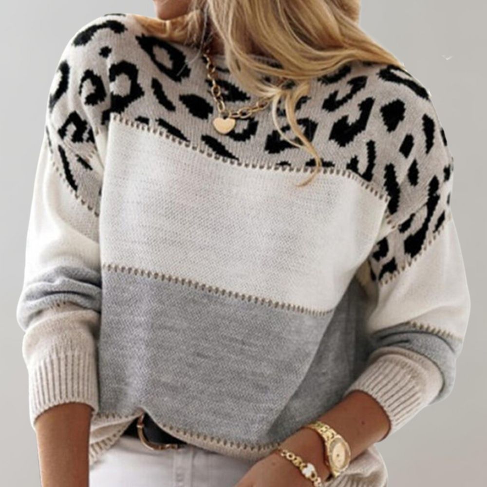 Womens Knit Sweater | Size S-3XL | Grey, Pink, Red