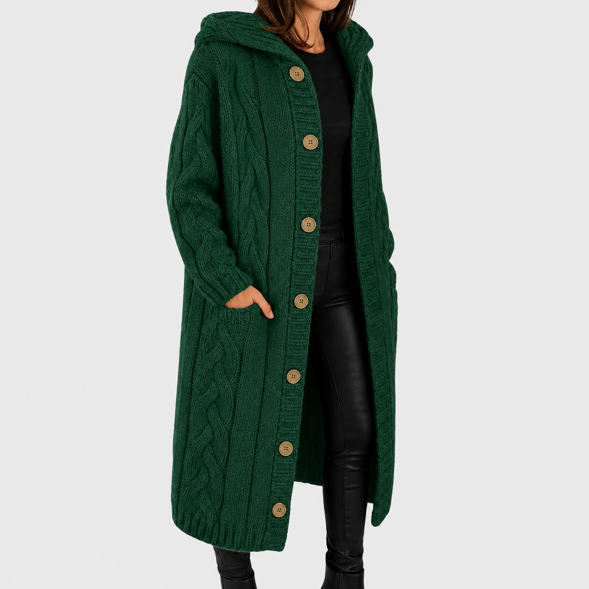 Women's Soft Structured Everyday Coat | Tailored Line, Warm Layering Weight, Long Sleeves | Sizes S-5XL | 8 Colors