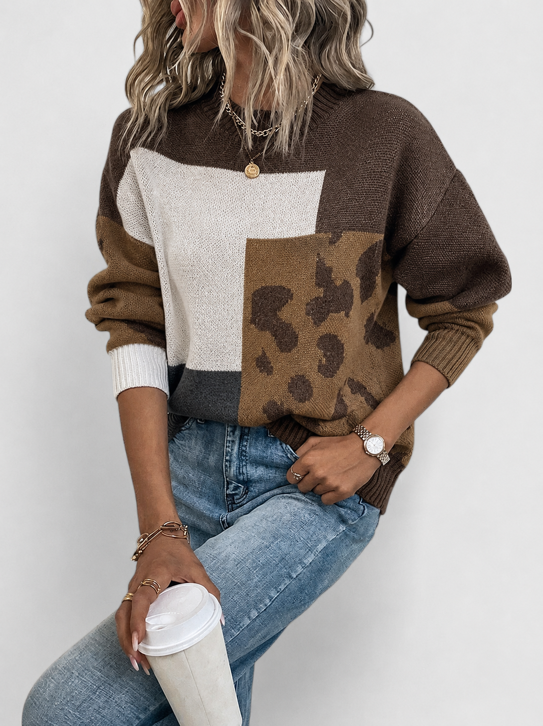 Women's Relaxed Fit Knit Sweater | Soft Breathable Pullover to Wear on Its Own or Over a Shirt | Size S-2XL, 4 Colors