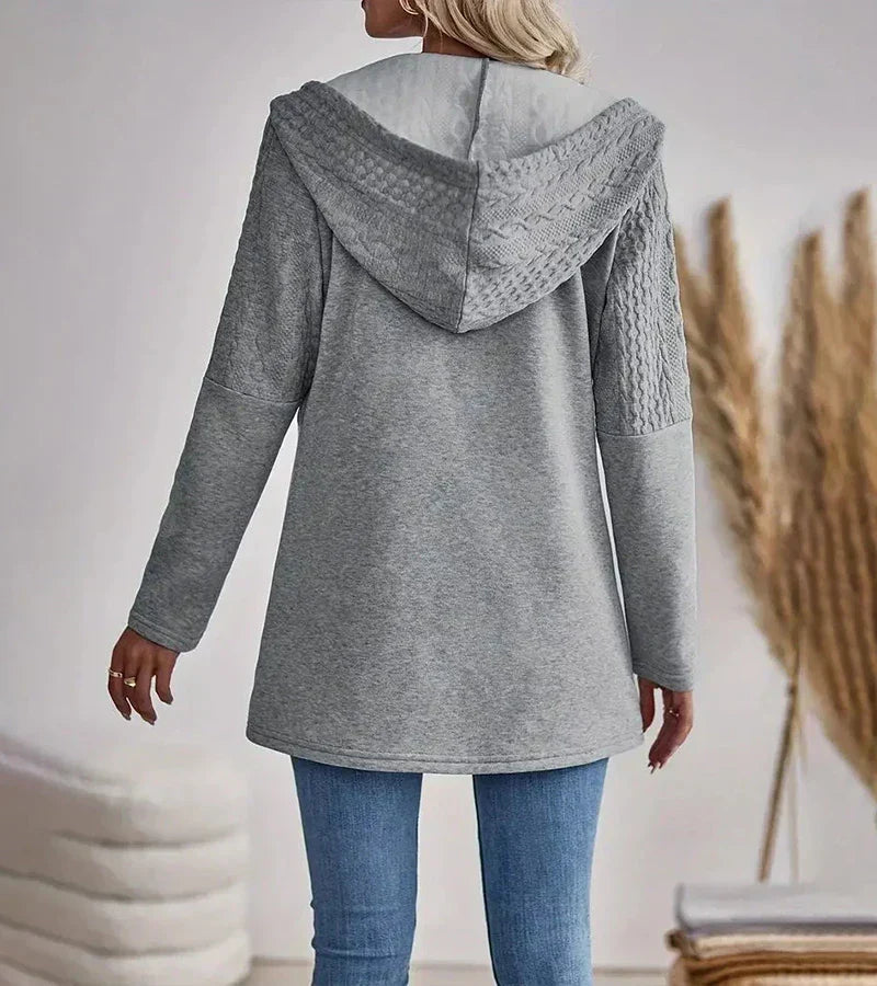 Women's Zip Up Hoodie with Full Length Closure | Breathable Relaxed Fit Sweatshirt for Layering | Size S-5XL, 4 Colors
