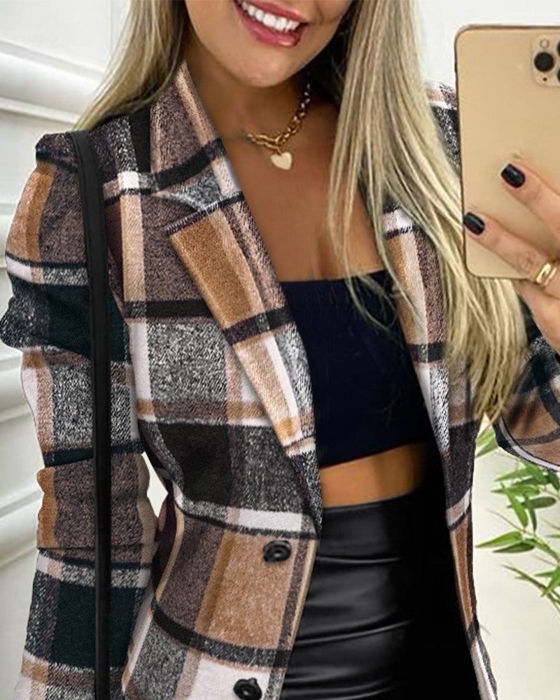 Women's Comfortable Blazer Jacket for Work and Evening Wear | Figure-Flattering Fit, Easy Day-to-Night Style | Size S-XL