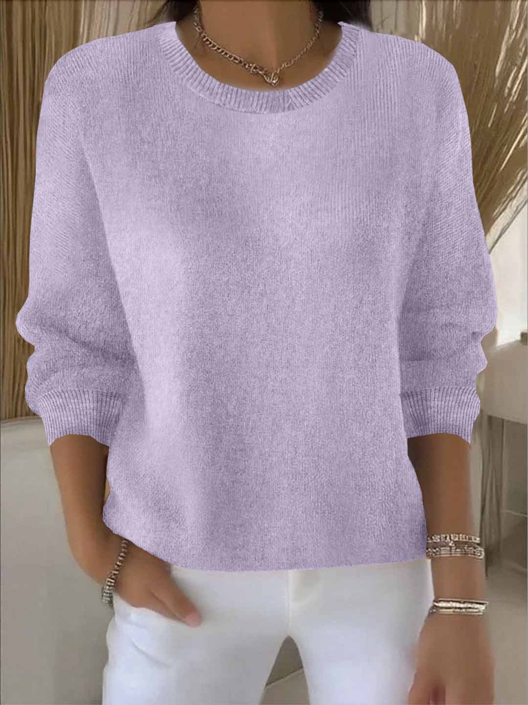 Women's Soft Warm Knit Sweater for Chilly Days | Cozy Everyday Pullover for Casual and Dressy Looks | Size S-3XL