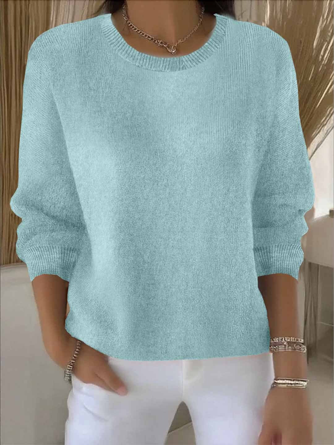 Women's Soft Warm Knit Sweater for Chilly Days | Cozy Everyday Pullover for Casual and Dressy Looks | Size S-3XL