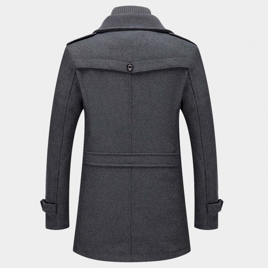Men's Men's Coat with Zip Closure and Pockets | For Winter | Size M-5XL | Black, Brown, Grey