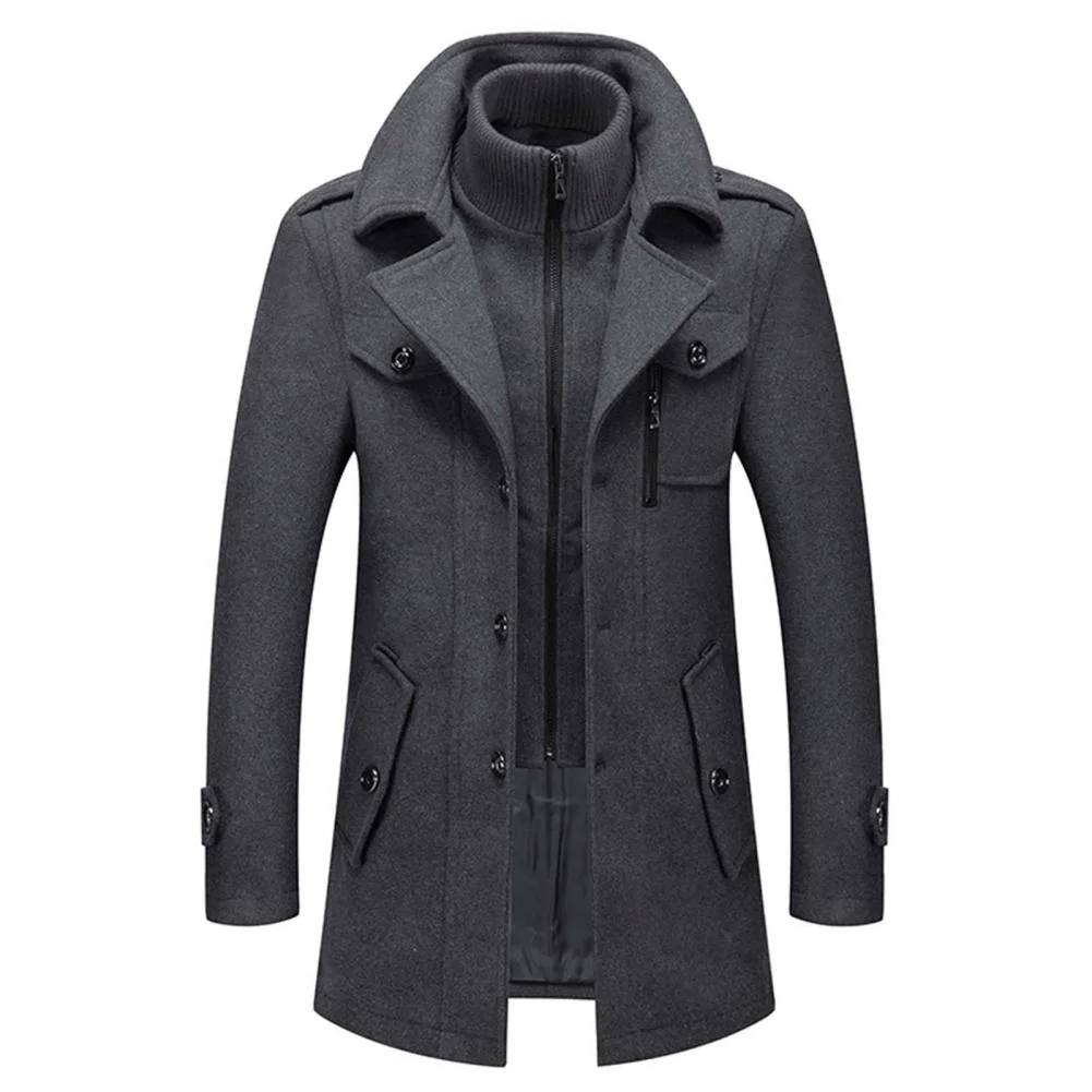 Men's Men's Sweater with Lining and Water Repellent | For Winter | Size M-6XL | Black, Grey, Brown, Coffee, Blue