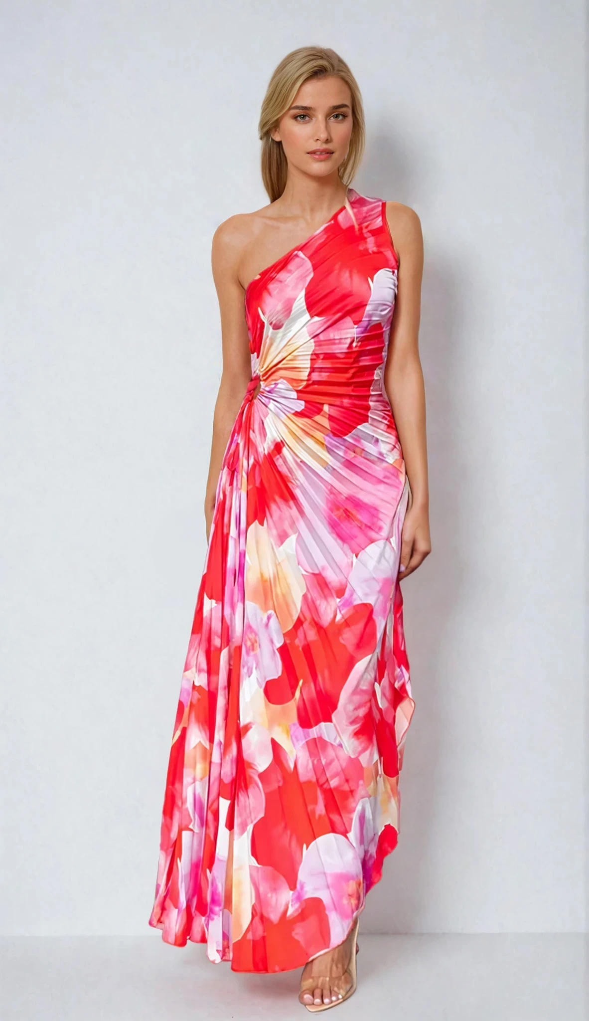 A-Line Summer Maxi Dress with Sleeveless Design