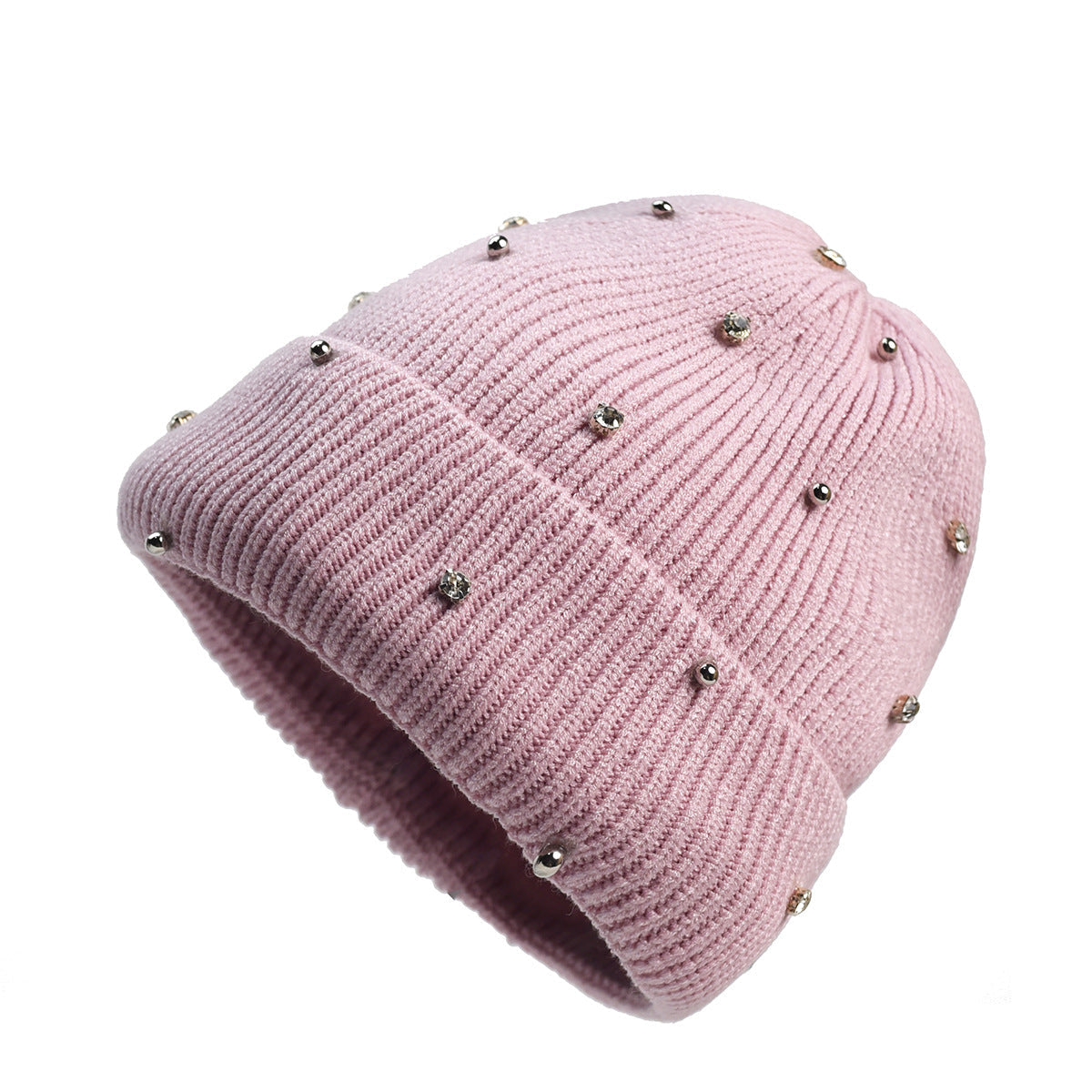 Women's Beaded Sparkle Knit Beanie | Beaded Accents, Soft Non-Itch Knit, One-Size Stay-Put Fit | 5 Colors