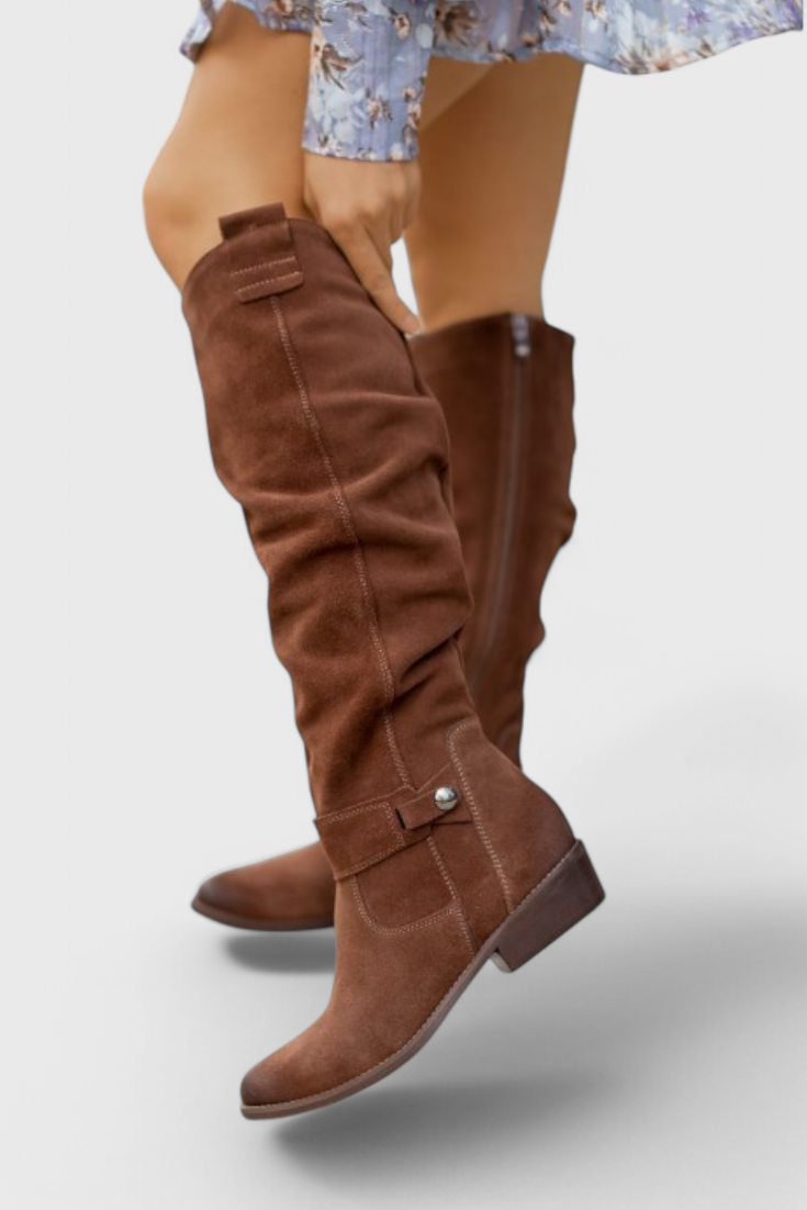 Women's Retro-Inspired Tall Shaft Boots | Elongated Silhouette, Cushioned Insole, Warm Leg Coverage | US 5-11 | 5 Colors