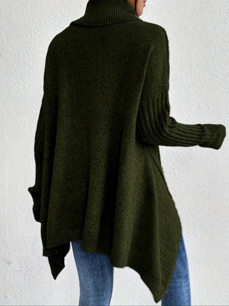 Women's Long Sleeve Knit Sweater | Soft Relaxed Pullover to Layer Over a Shirt or Under a Coat | Size S-3XL, 5 Colors