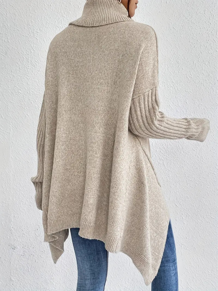 Women's Long Sleeve Knit Sweater | Soft Relaxed Pullover to Layer Over a Shirt or Under a Coat | Size S-3XL, 5 Colors