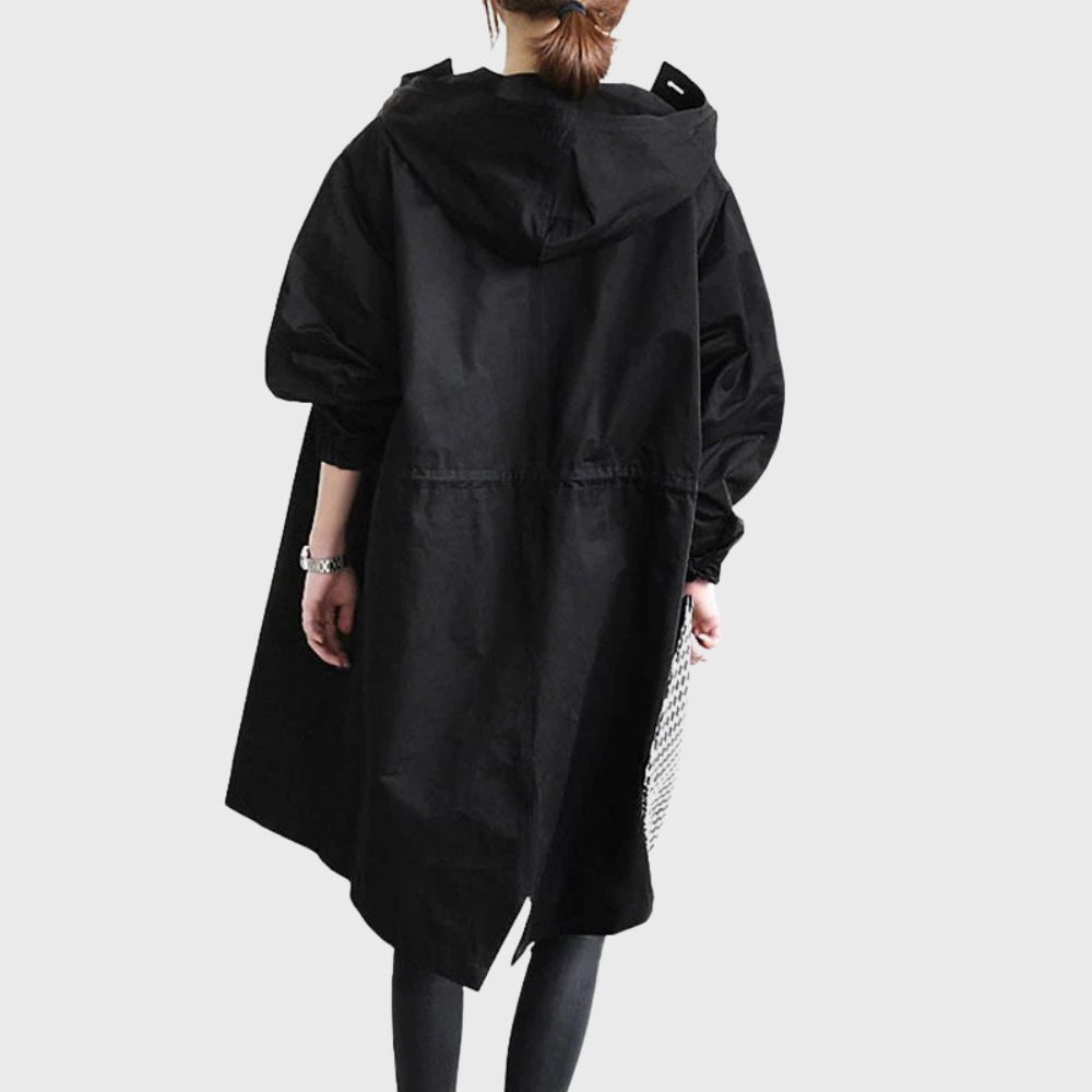 Women's Water-Resistant Trench Coat | Adjustable Waist Belt, Secure Pockets, Tailored Cut | Sizes S-5XL | 6 Colors