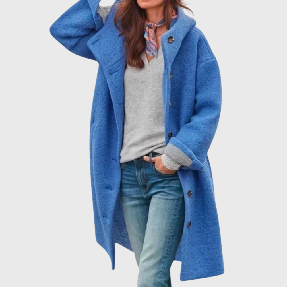 Women's Warm Classic Coat | Tailored Cut, Insulated Body, Deep Pockets and Secure Closure | Sizes S-3XL | 5 Colors
