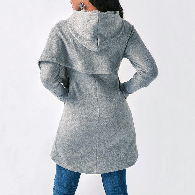 Women's Pullover Hoodie in Soft Warm Fabric | Cozy Hooded Sweatshirt for Cool Days and Everyday Wear | Size S-3XL