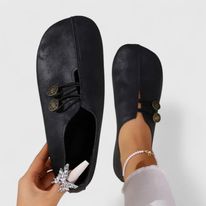 Women's Slip On Shoes with a Tapered Toe | Padded Insole and Soft Lining | Loafers for Women at the Desk | Size 6-9, 4 Colors