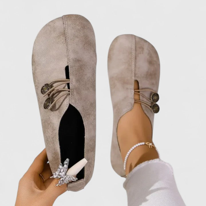 Women's Slip On Shoes with a Tapered Toe | Padded Insole and Soft Lining | Loafers for Women at the Desk | Size 6-9, 4 Colors