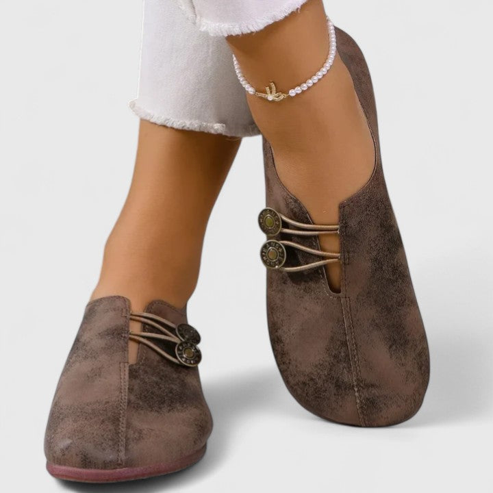Women's Slip On Shoes with a Tapered Toe | Padded Insole and Soft Lining | Loafers for Women at the Desk | Size 6-9, 4 Colors
