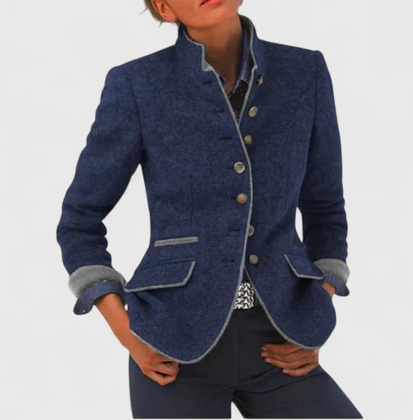 Women's High Collar Cardigan Sweater with Long Sleeves | Comfortable Flattering Fit for Casual or Dressy Looks | Size S-3XL